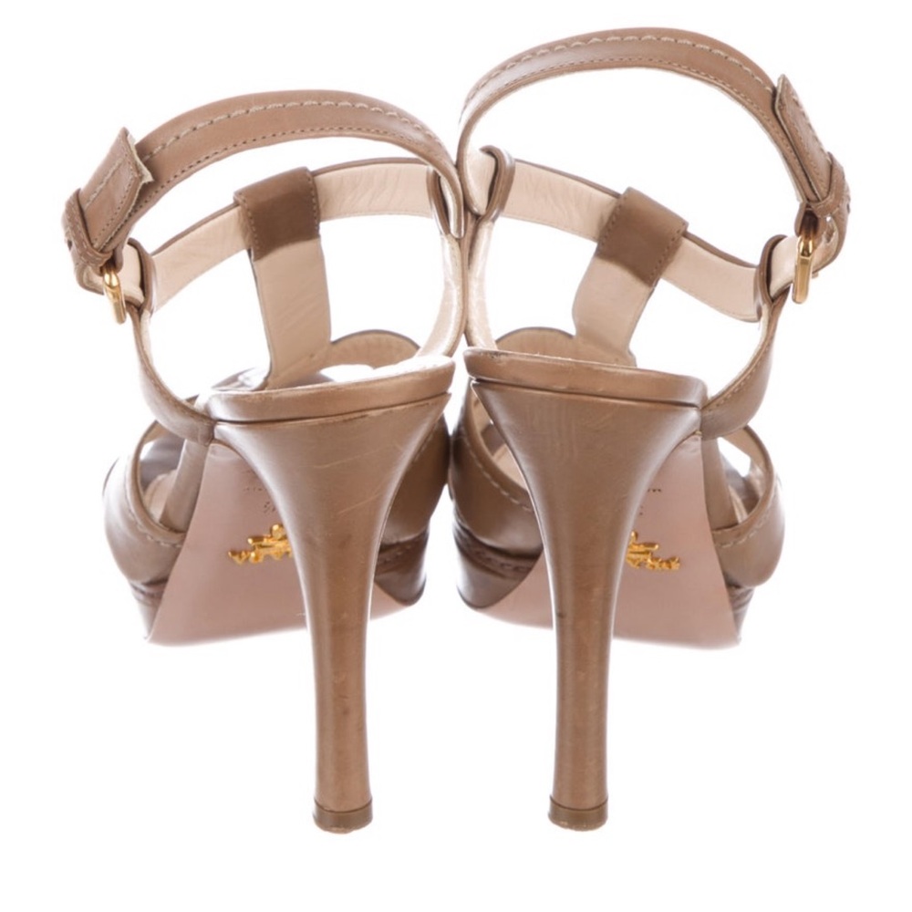 Prada T-Strap high heel sandals 🤎 - Picture 4 of 8